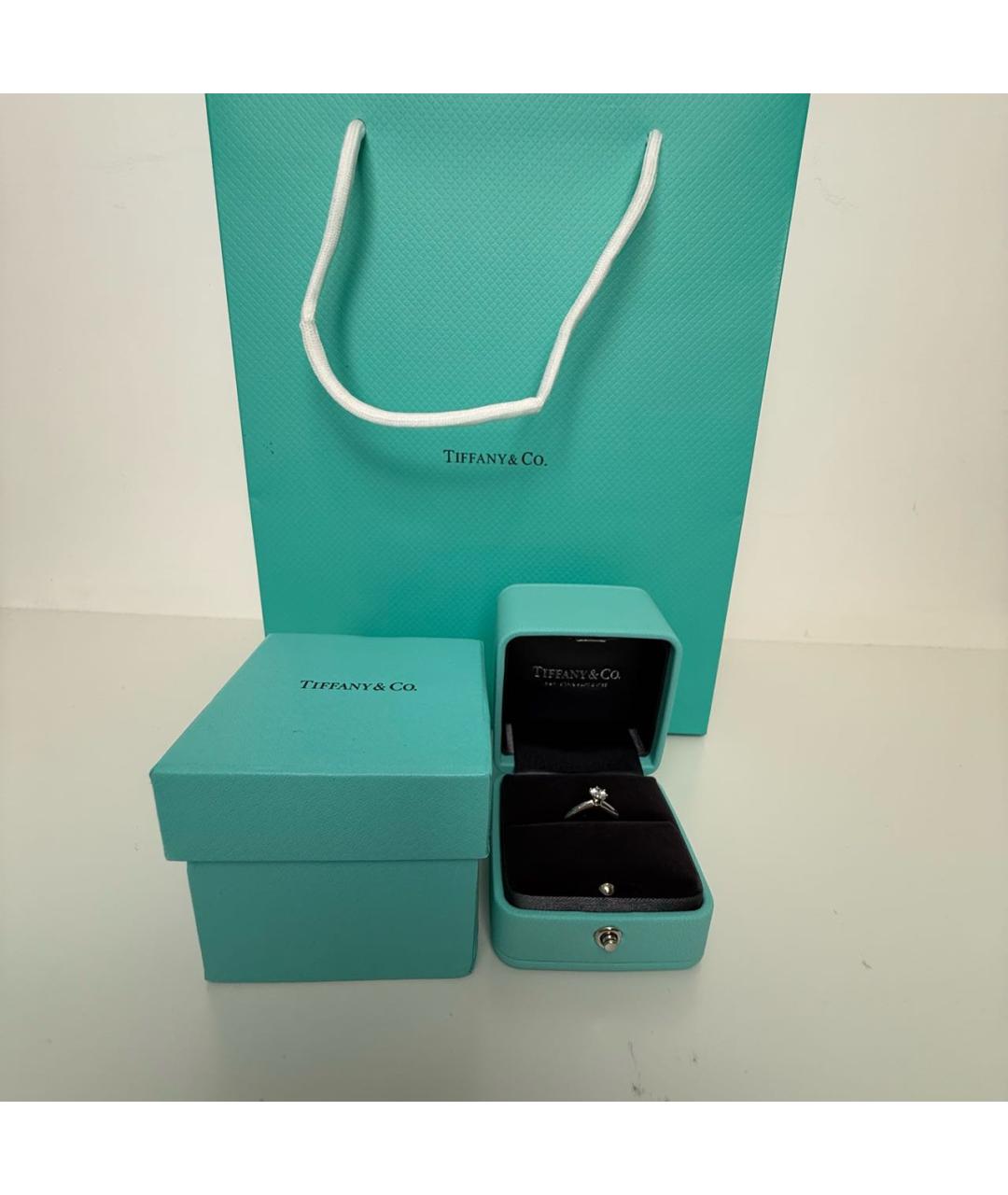 TIFFANY&CO Серебряное платиновое кольцо, фото 4