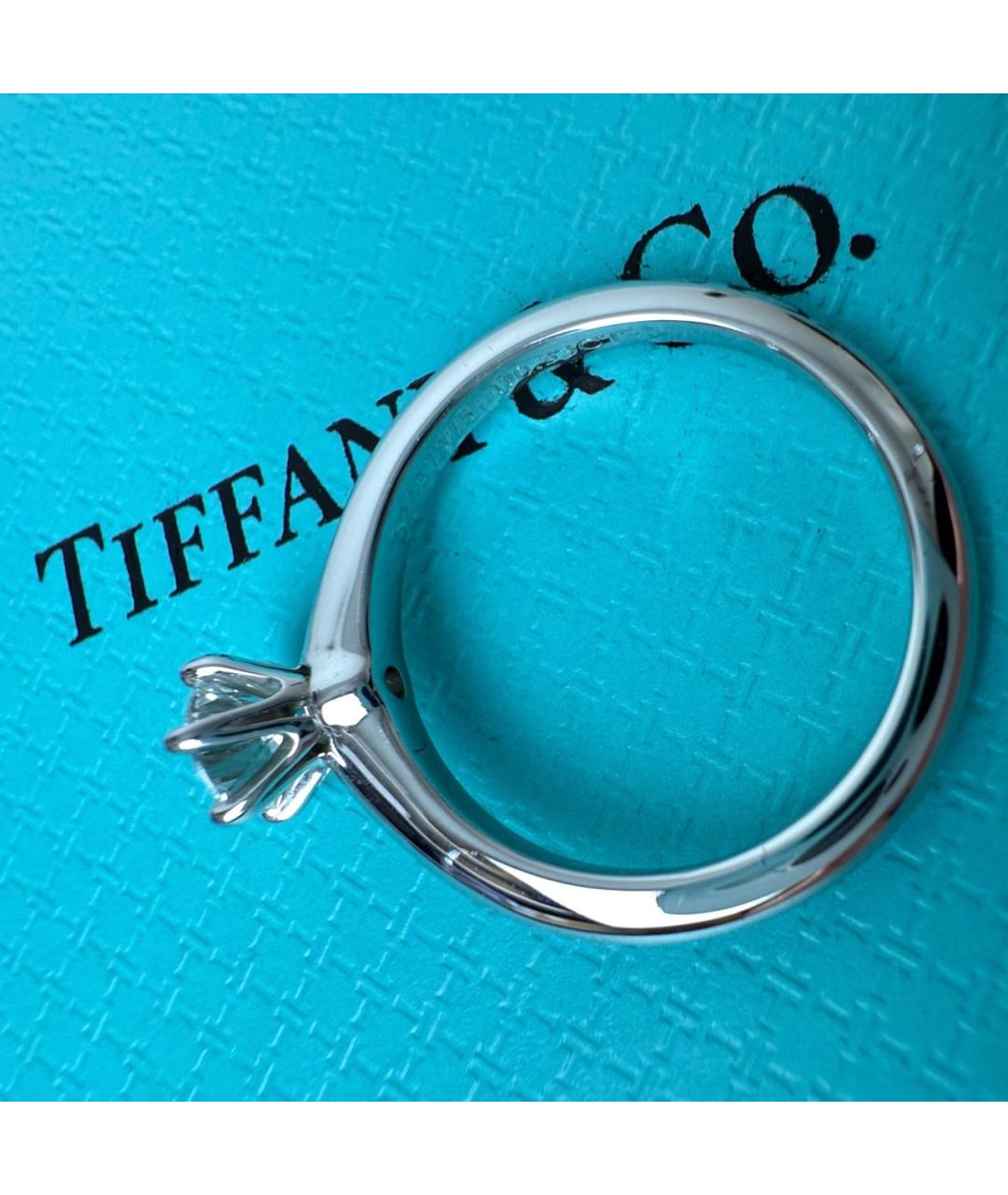TIFFANY&CO Серебряное платиновое кольцо, фото 2