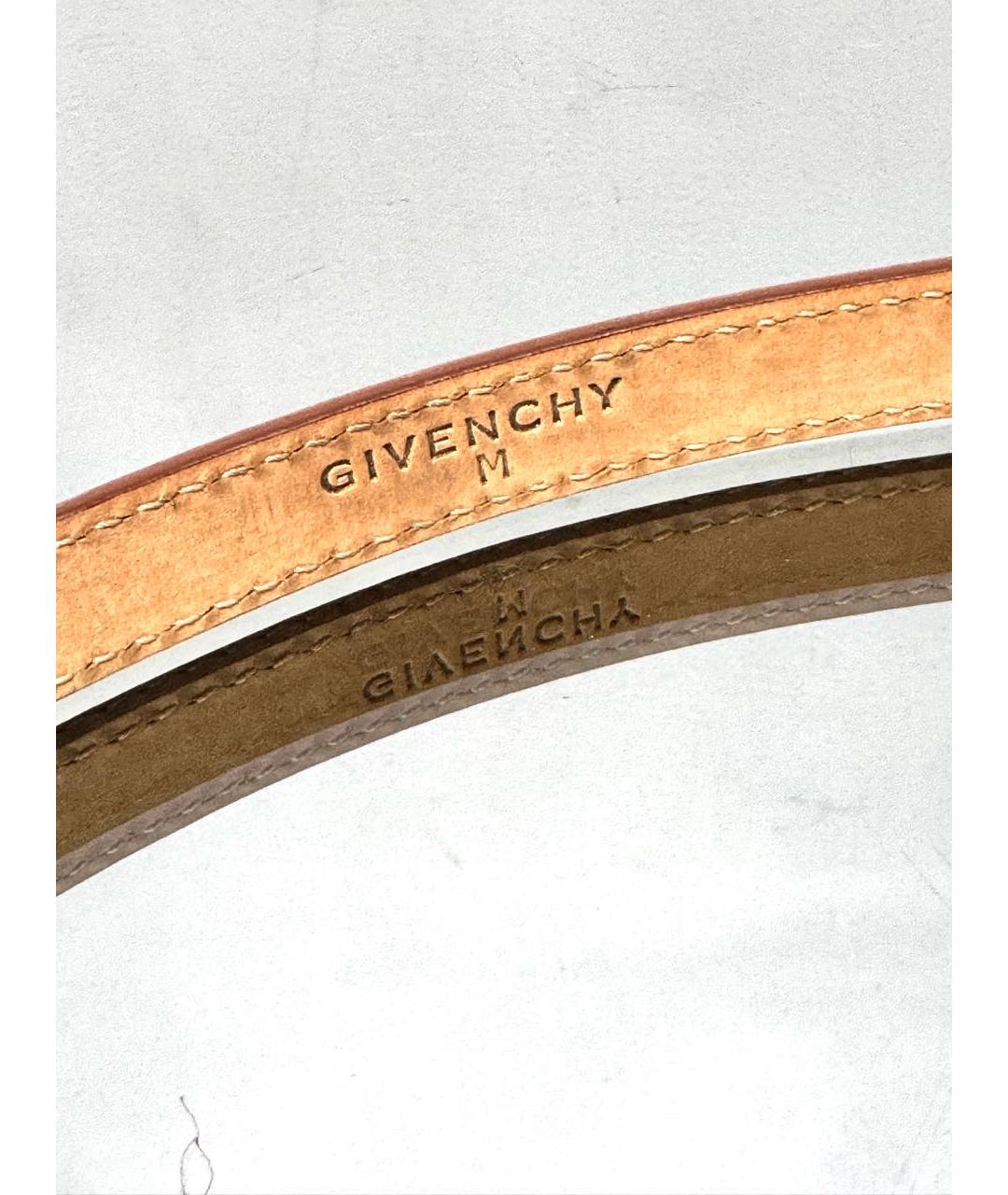 GIVENCHY Коричневый кожаный ремень, фото 6