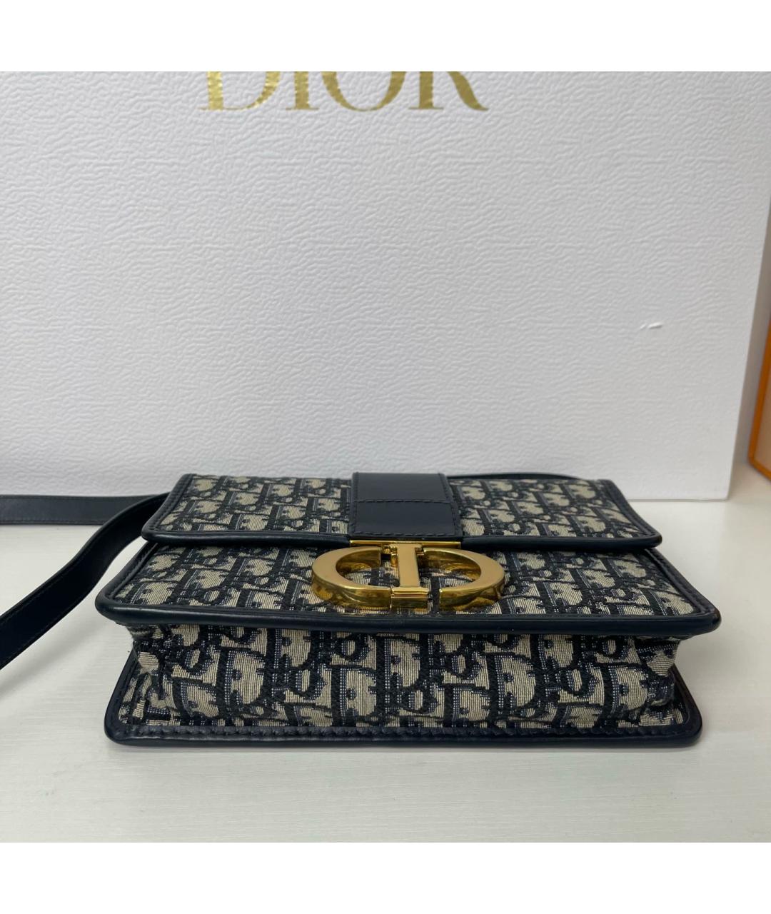 CHRISTIAN DIOR Черная кожаная сумка через плечо, фото 5