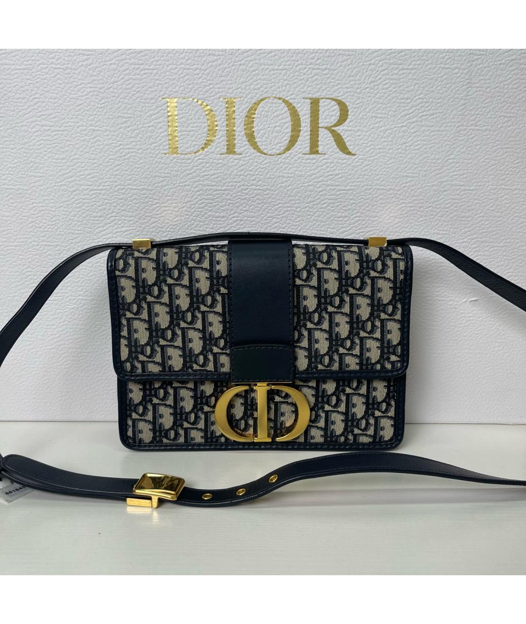 CHRISTIAN DIOR Черная кожаная сумка через плечо, фото 2