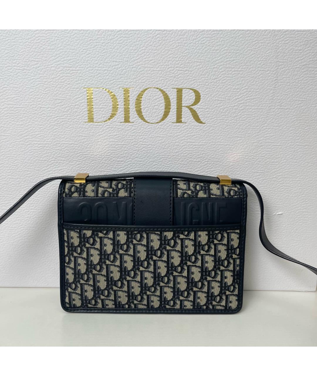 CHRISTIAN DIOR Черная кожаная сумка через плечо, фото 3