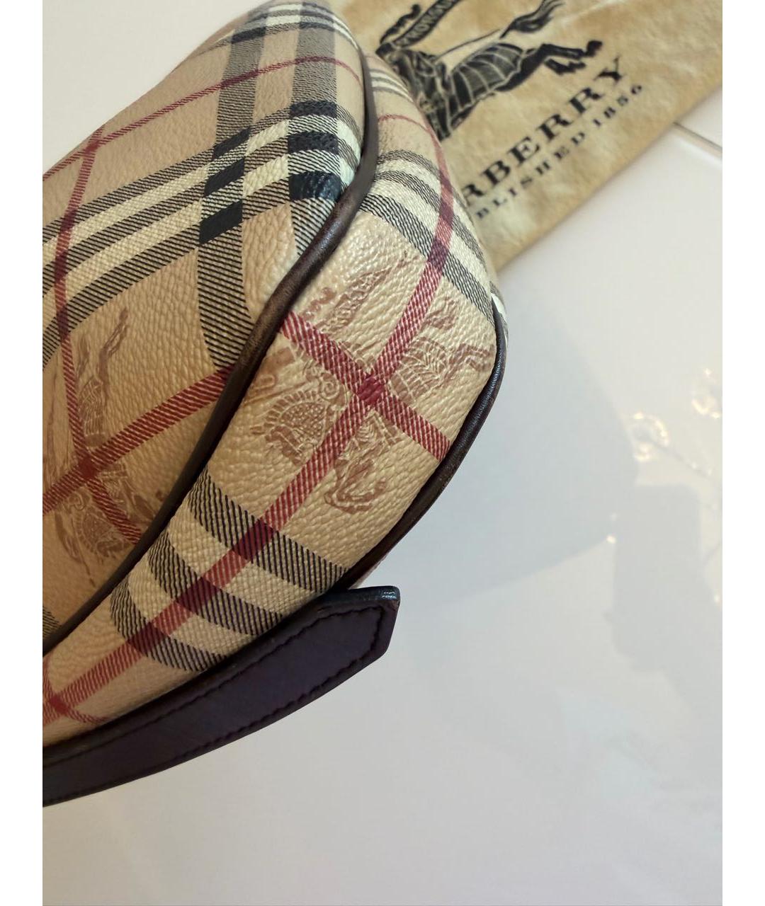 BURBERRY Мульти кожаная сумка с короткими ручками, фото 5