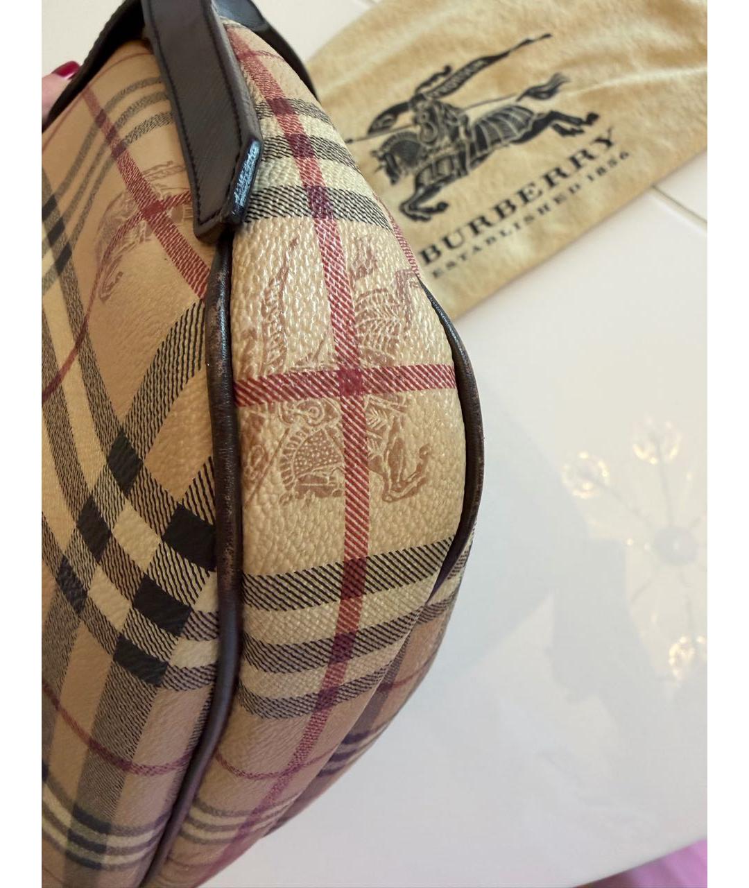 BURBERRY Мульти кожаная сумка с короткими ручками, фото 4