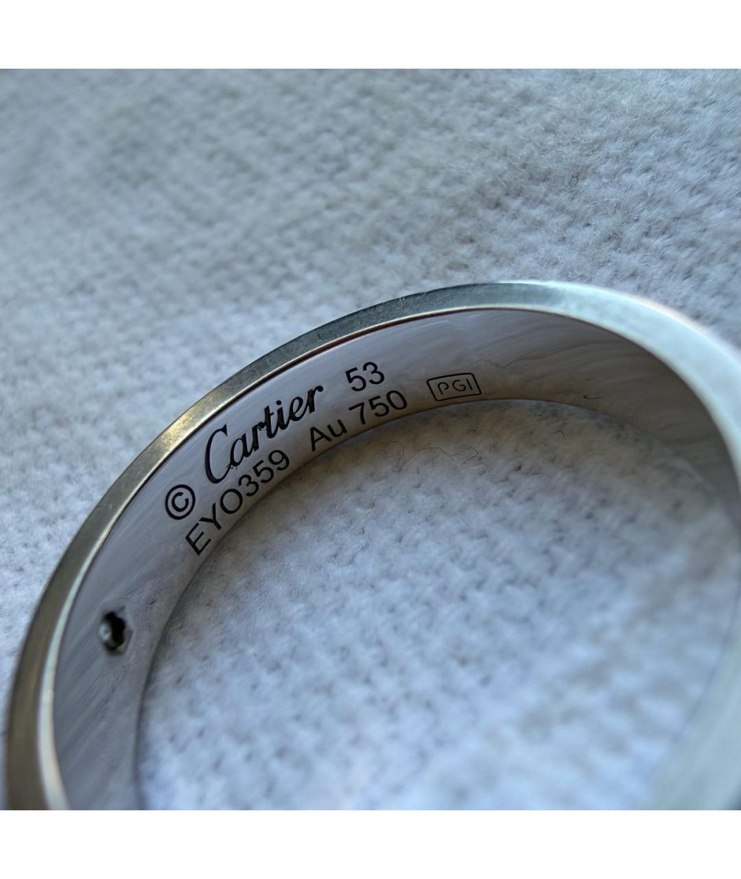 CARTIER Серое кольцо из белого золота, фото 4