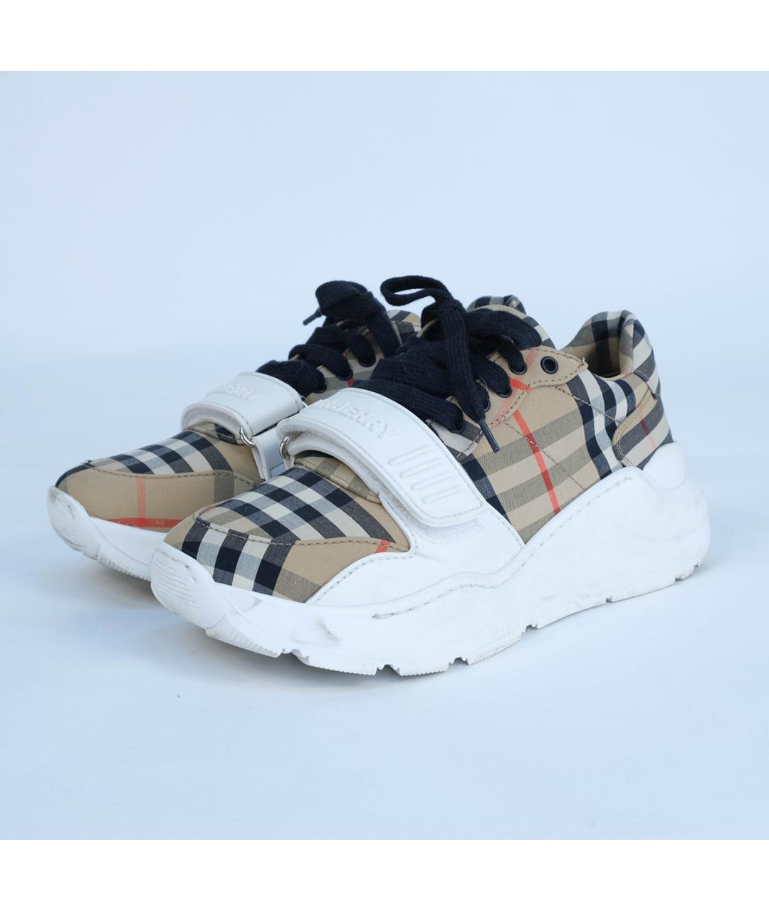 BURBERRY Бежевые кроссовки, фото 3
