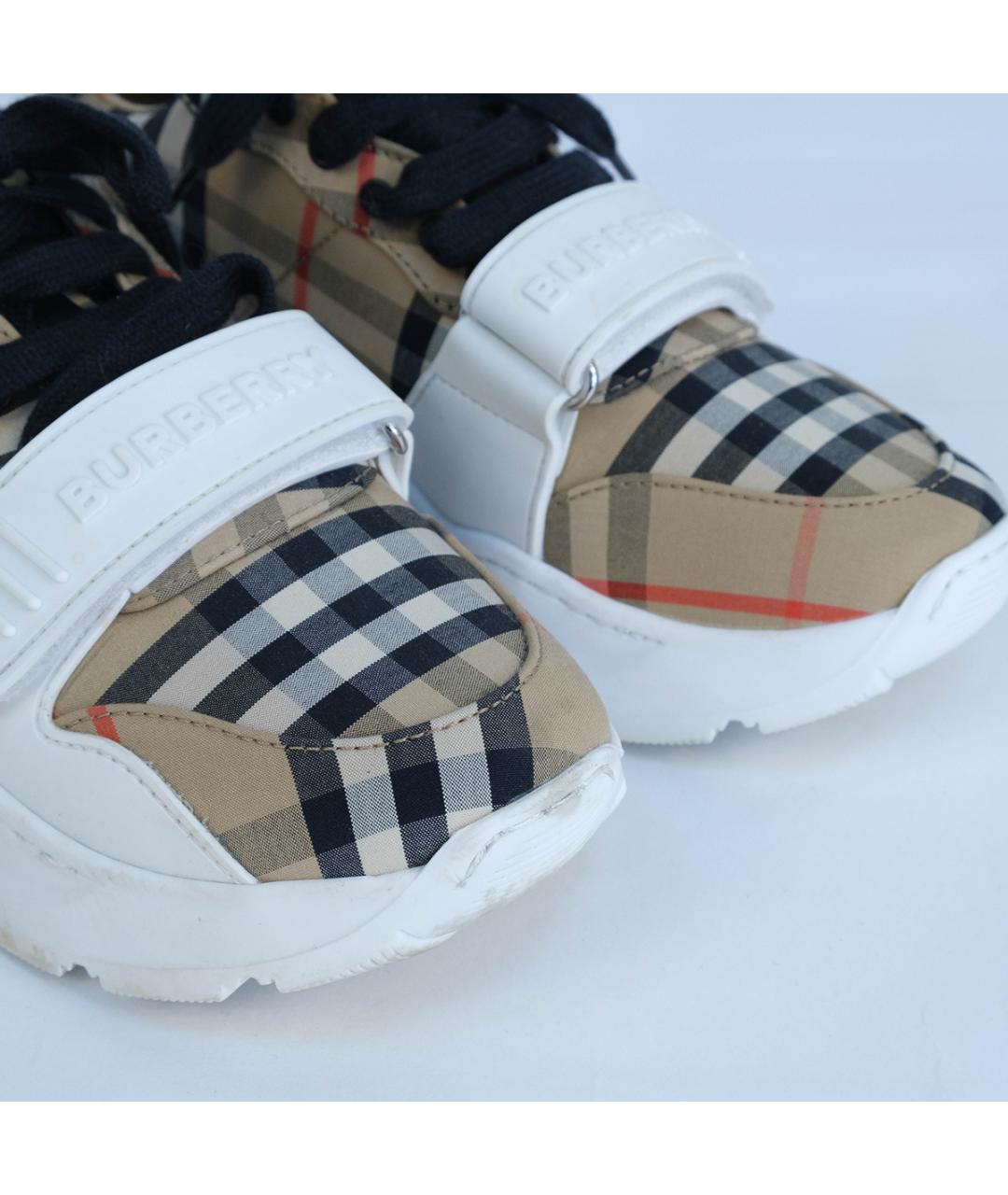 BURBERRY Бежевые кроссовки, фото 4