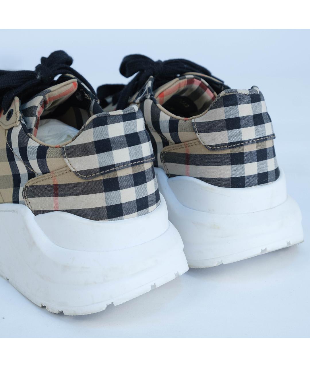 BURBERRY Бежевые кроссовки, фото 6