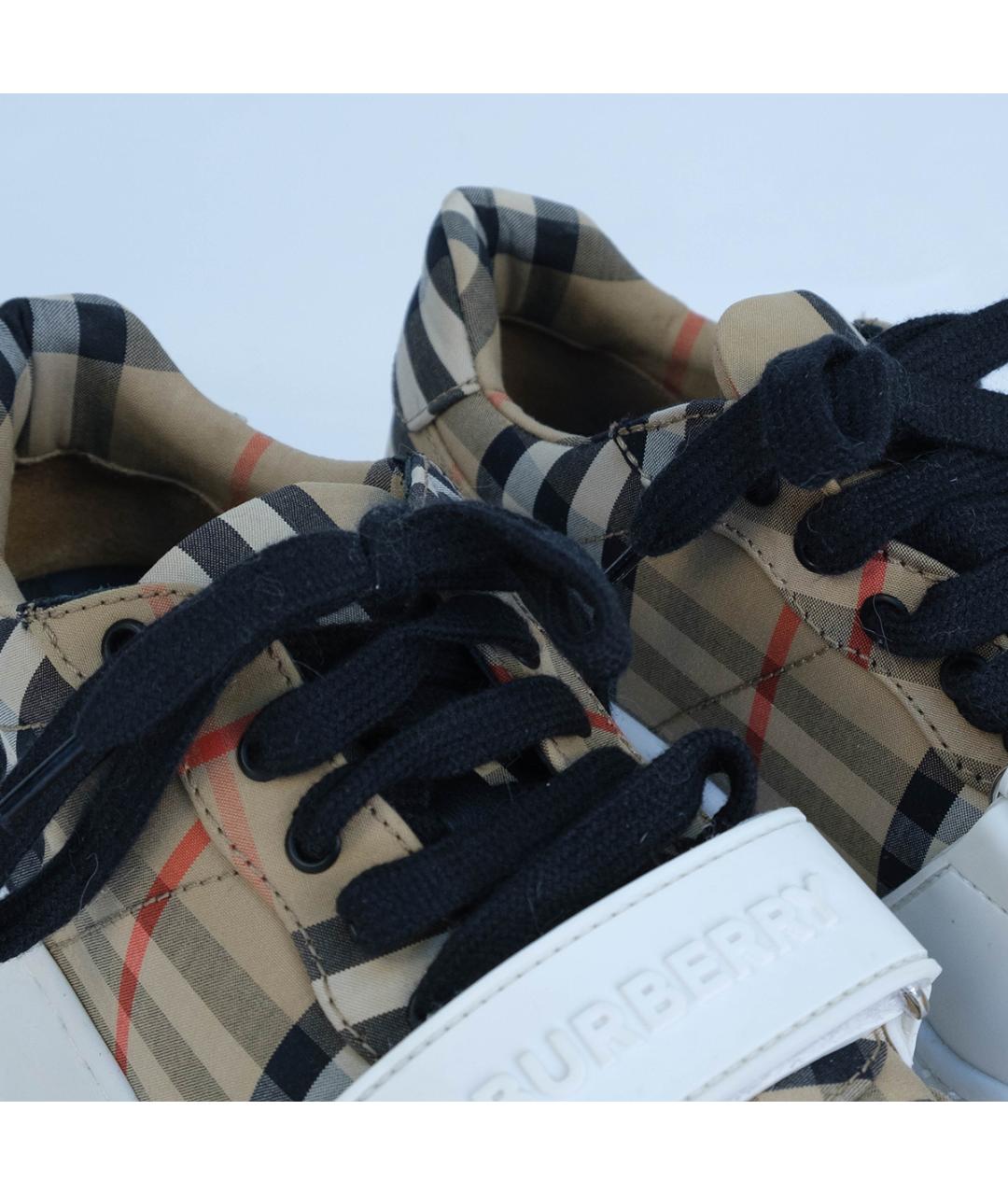 BURBERRY Бежевые кроссовки, фото 5