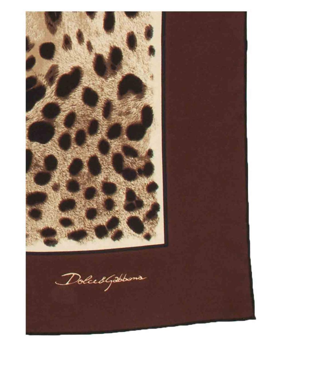 DOLCE&GABBANA Мульти шелковый платок, фото 2