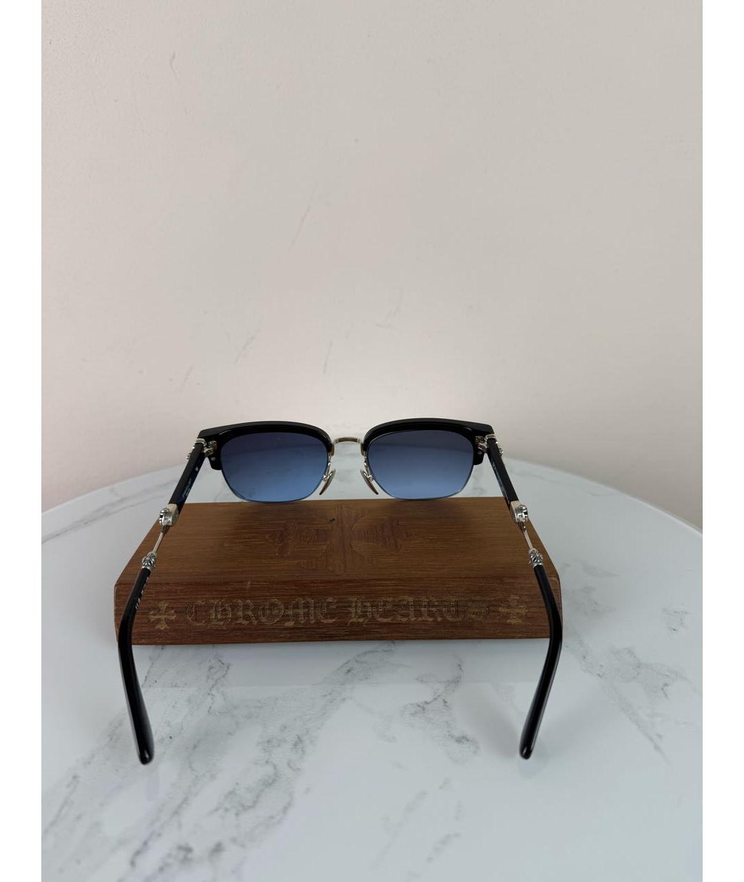 CHROME HEARTS Черные пластиковые солнцезащитные очки, фото 5