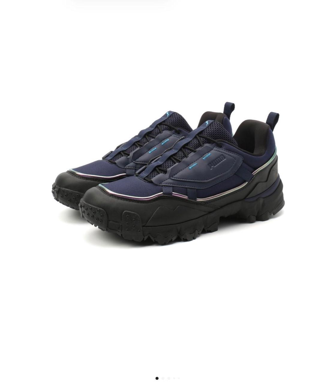 PUMA Синие текстильные низкие кроссовки / кеды, фото 8