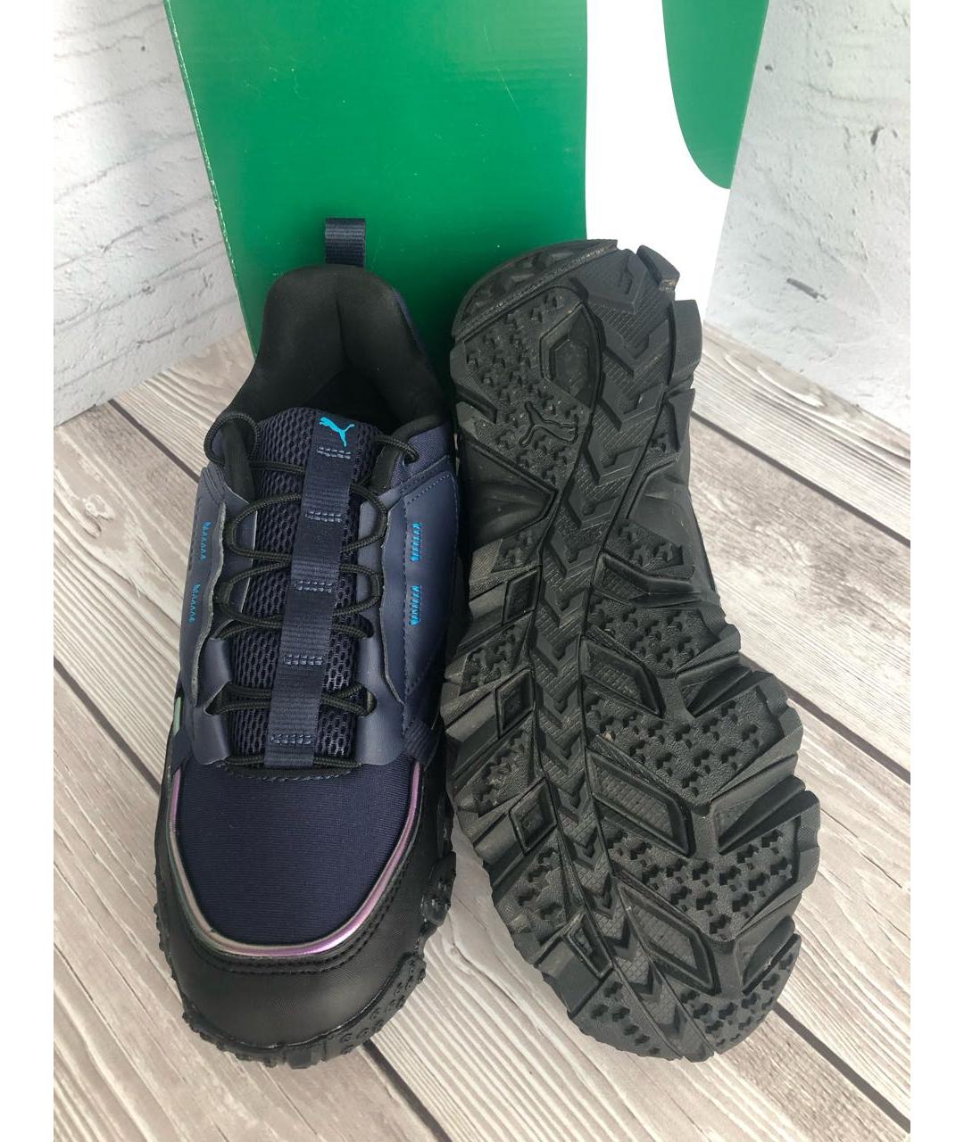 PUMA Синие текстильные низкие кроссовки / кеды, фото 3