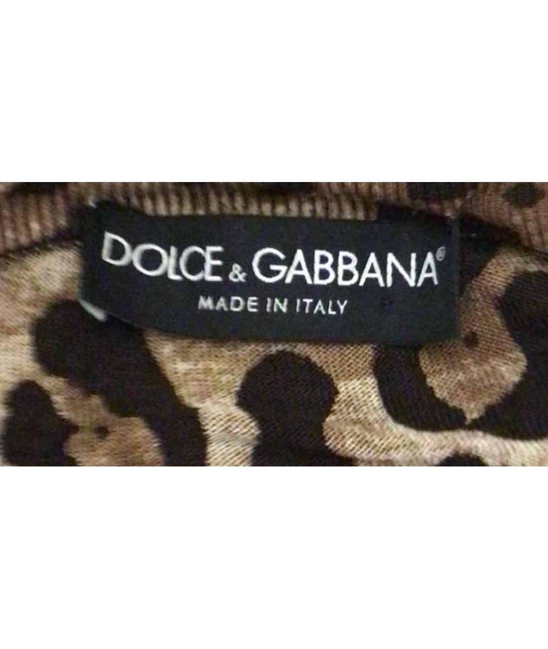 DOLCE&GABBANA Коричневый шелковый кардиган, фото 5