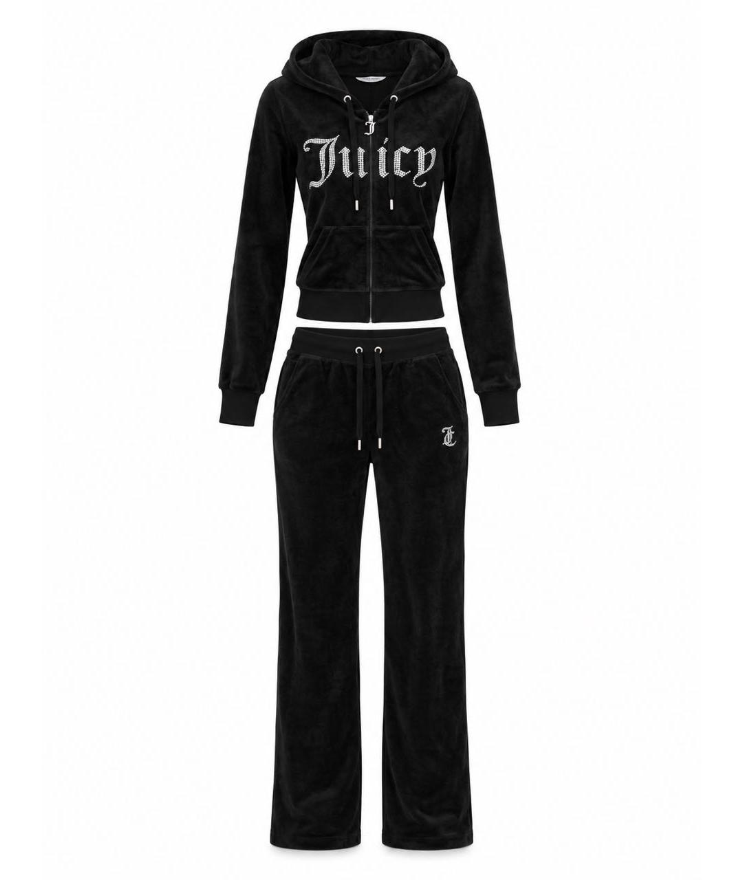 JUICY COUTURE Черный велюровый спортивные костюмы, фото 1