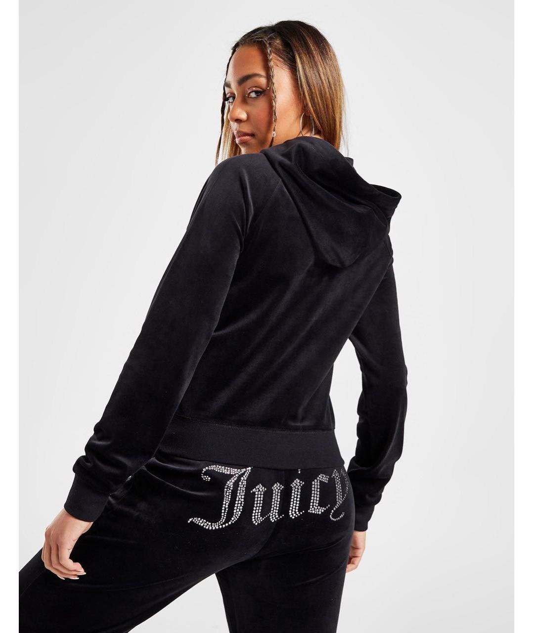 JUICY COUTURE Черный велюровый спортивные костюмы, фото 7