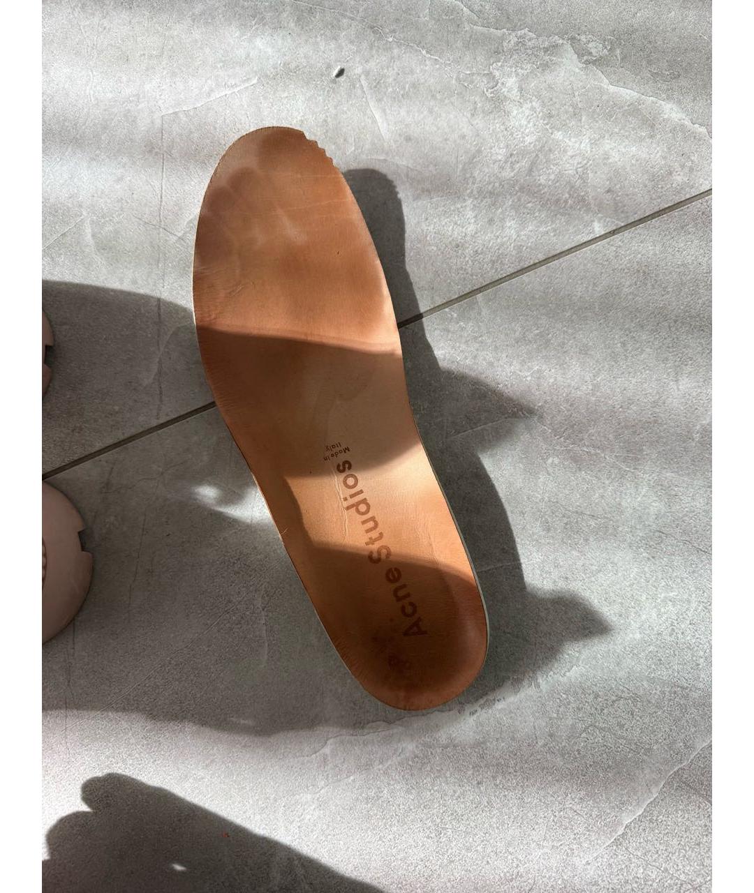 ACNE STUDIOS Розовые текстильные кеды, фото 5