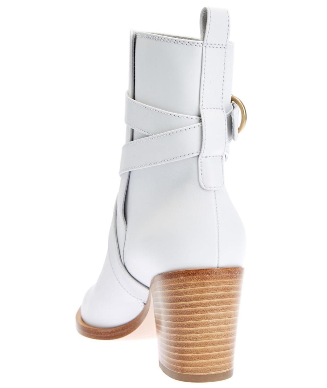 GIANVITO ROSSI Белые кожаные ботильоны, фото 2