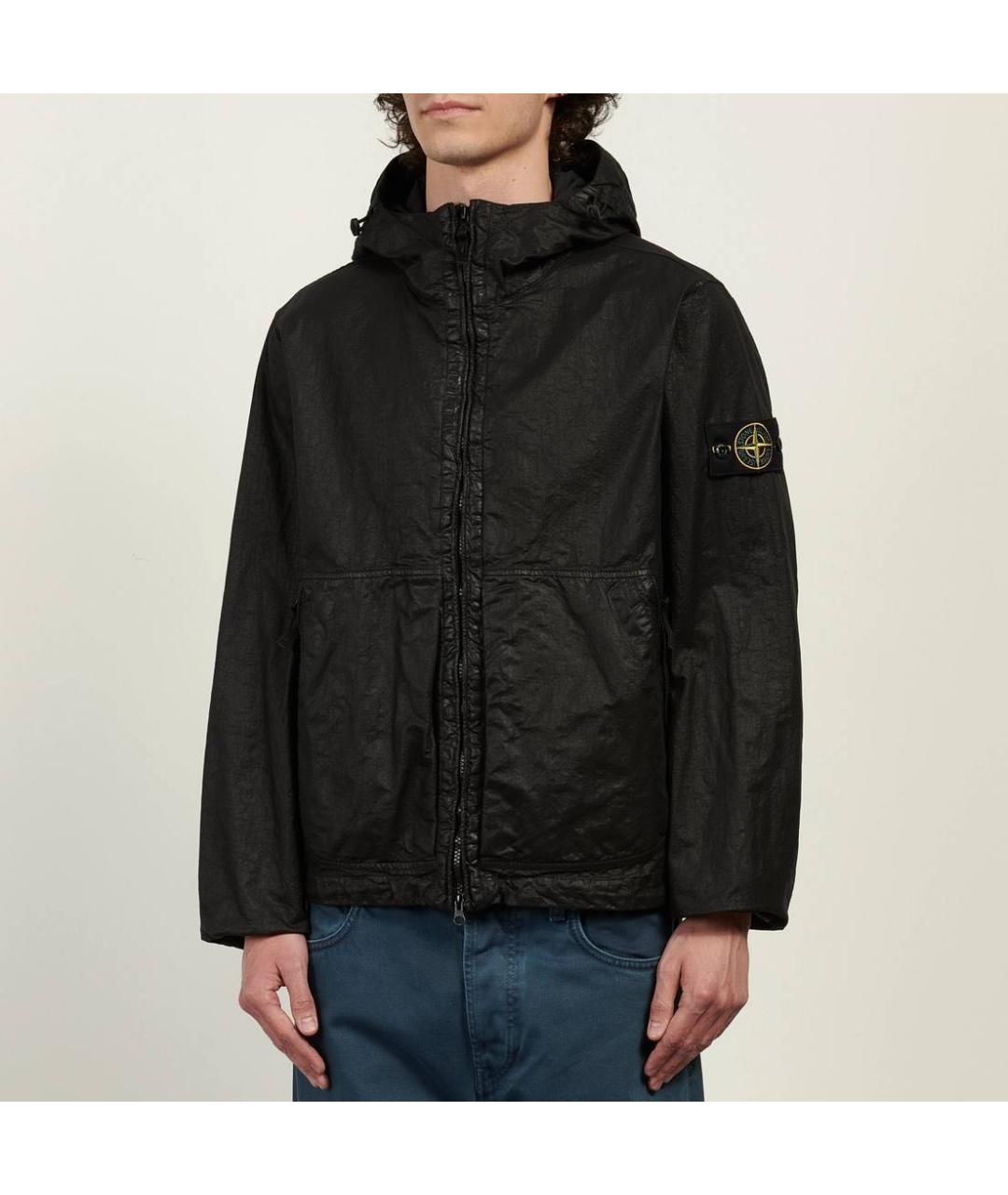 STONE ISLAND Черная полиамидовая куртка, фото 4