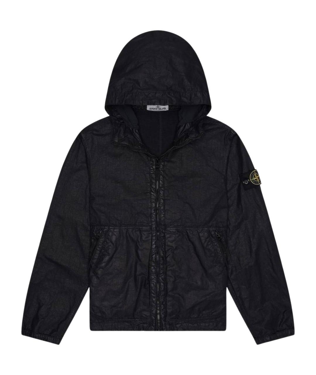 STONE ISLAND Черная полиамидовая куртка, фото 1