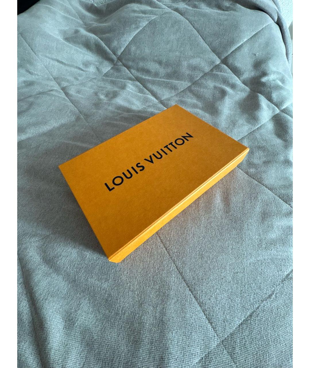 LOUIS VUITTON Антрацитовый шерстяной шарф, фото 4