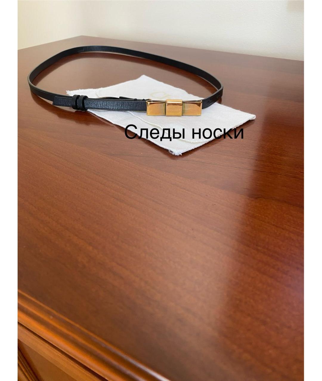 CHLOE Черный кожаный ремень, фото 5