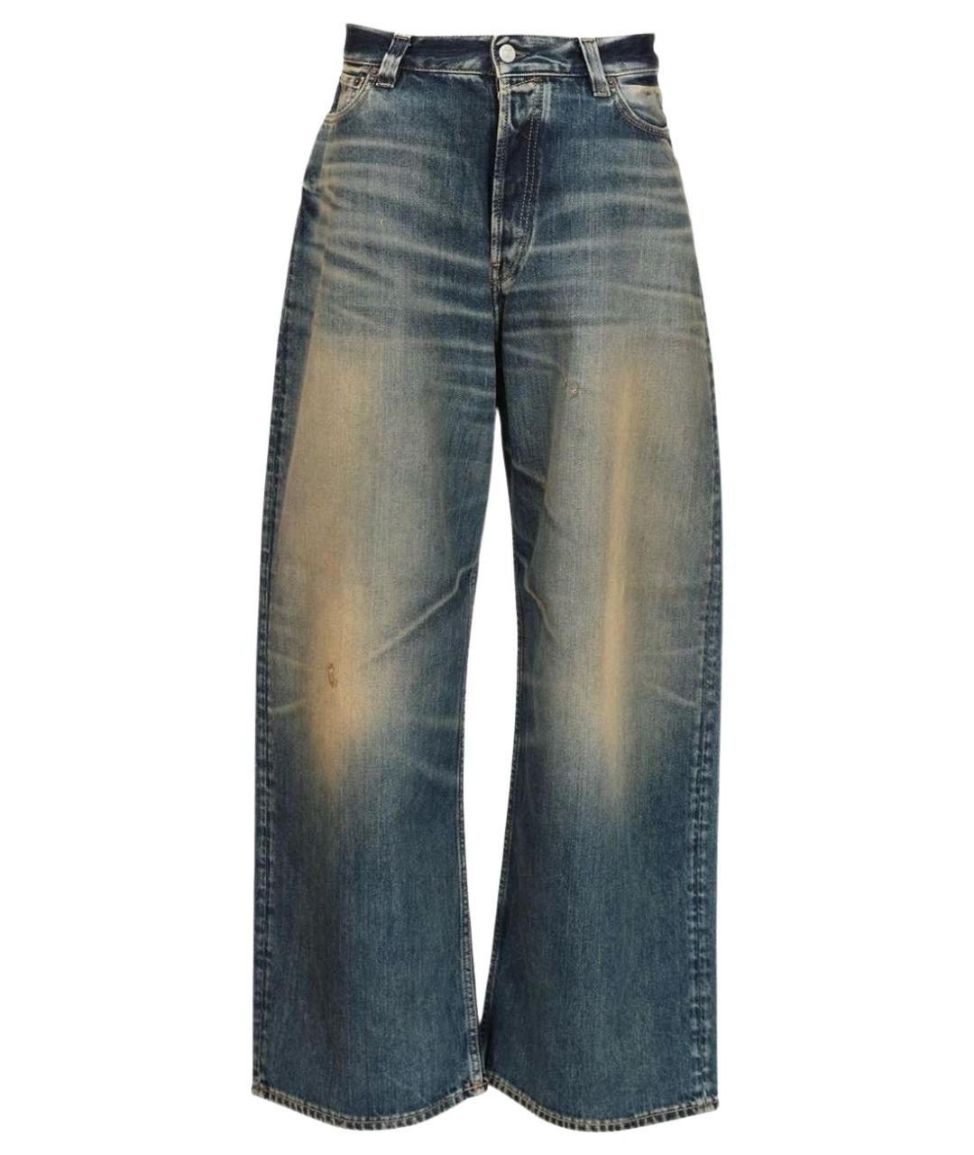 ACNE STUDIOS Синие хлопковые прямые джинсы, фото 1