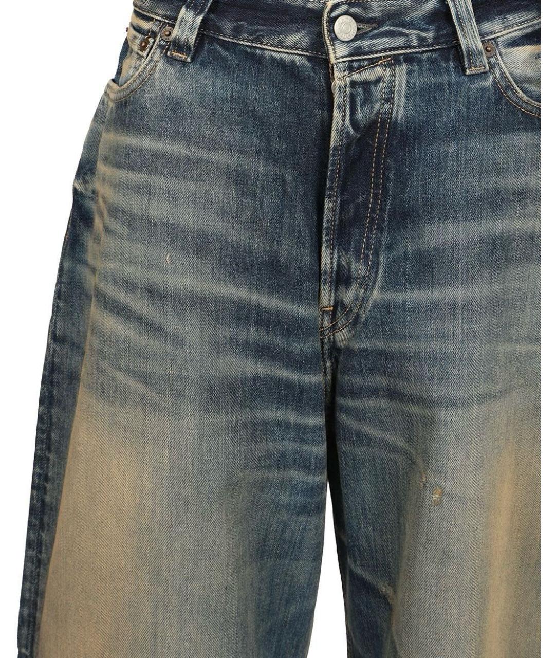 ACNE STUDIOS Синие хлопковые прямые джинсы, фото 7