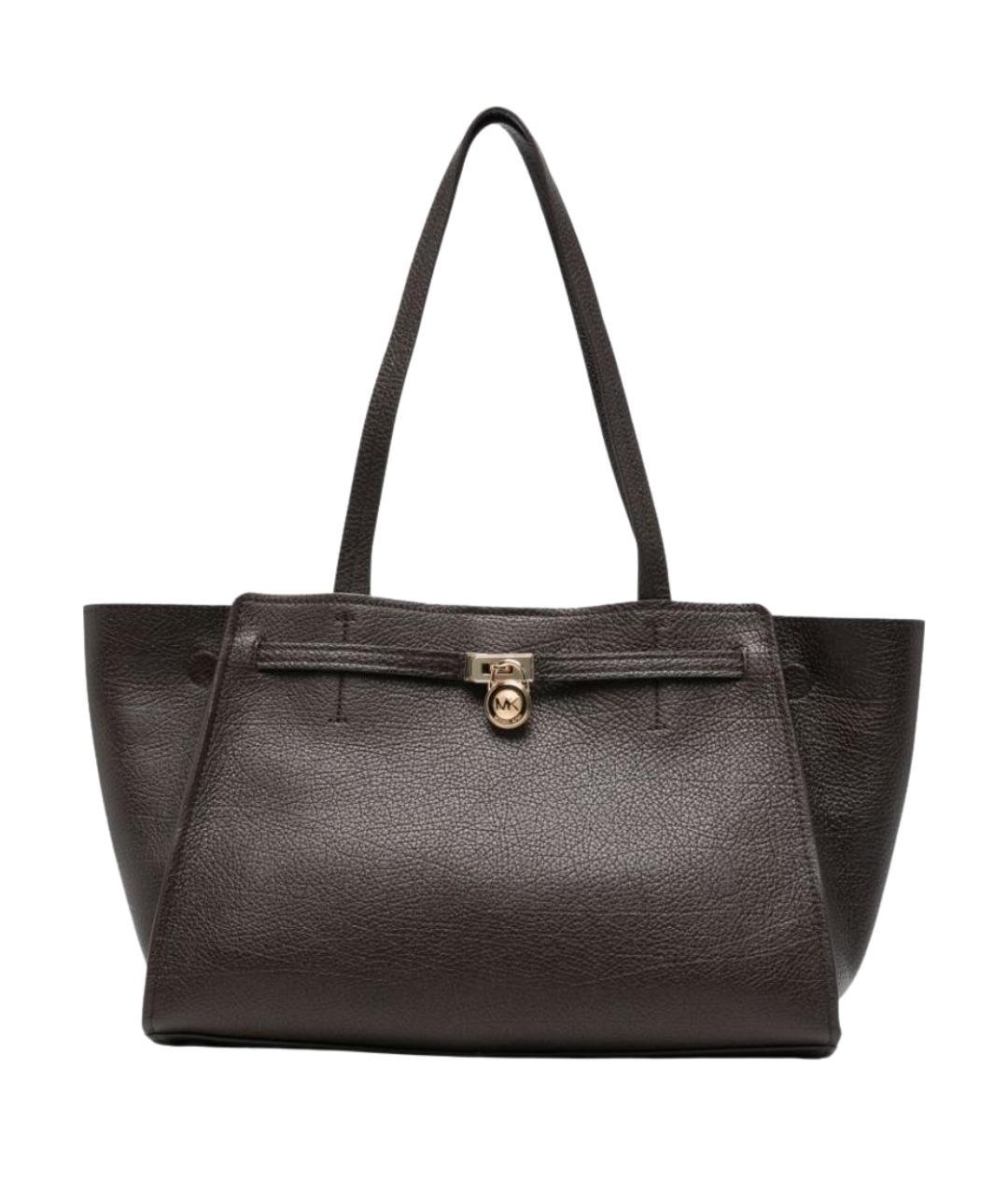 MICHAEL KORS Коричневая кожаная сумка тоут, фото 1