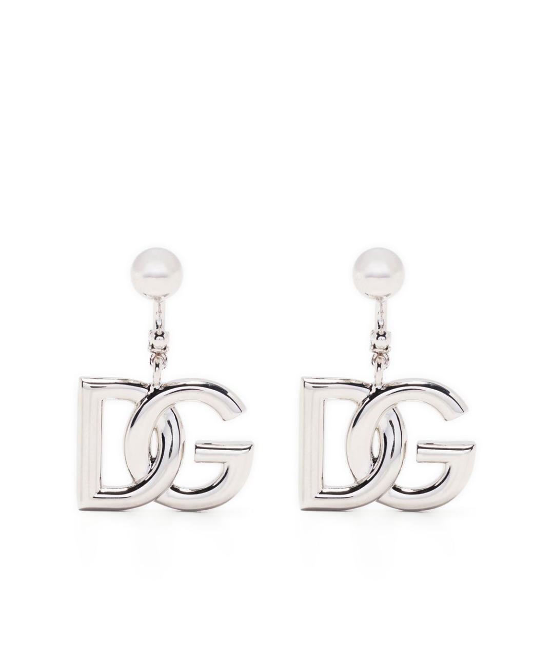 DOLCE&GABBANA Серебряные металлические серьги, фото 1