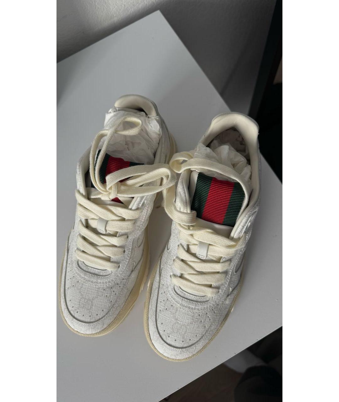 GUCCI Бежевые кеды, фото 2