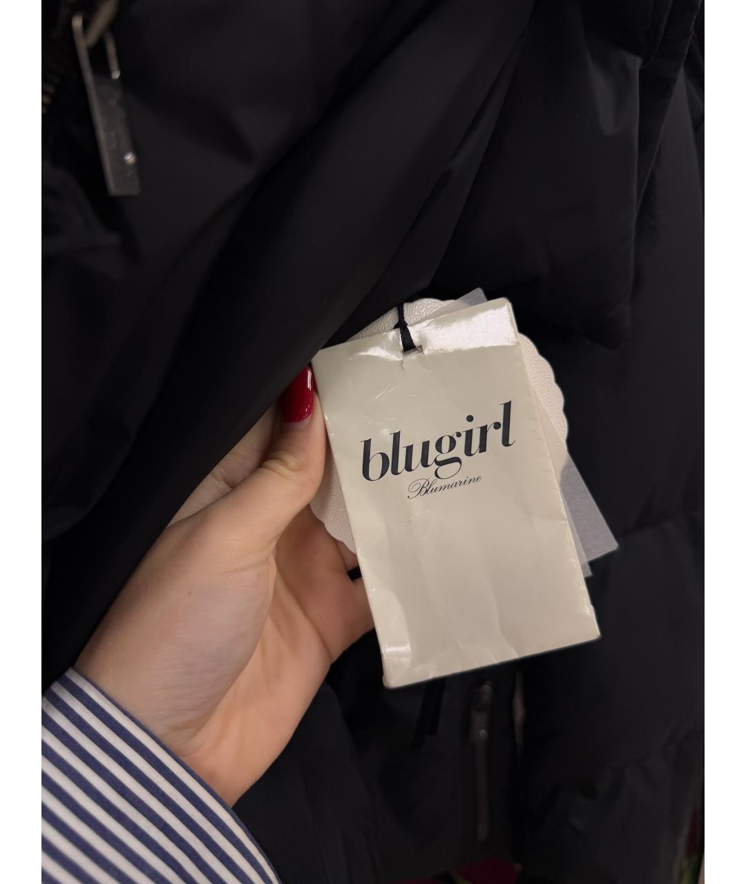 BLUGIRL Черная полиамидовая куртка, фото 6