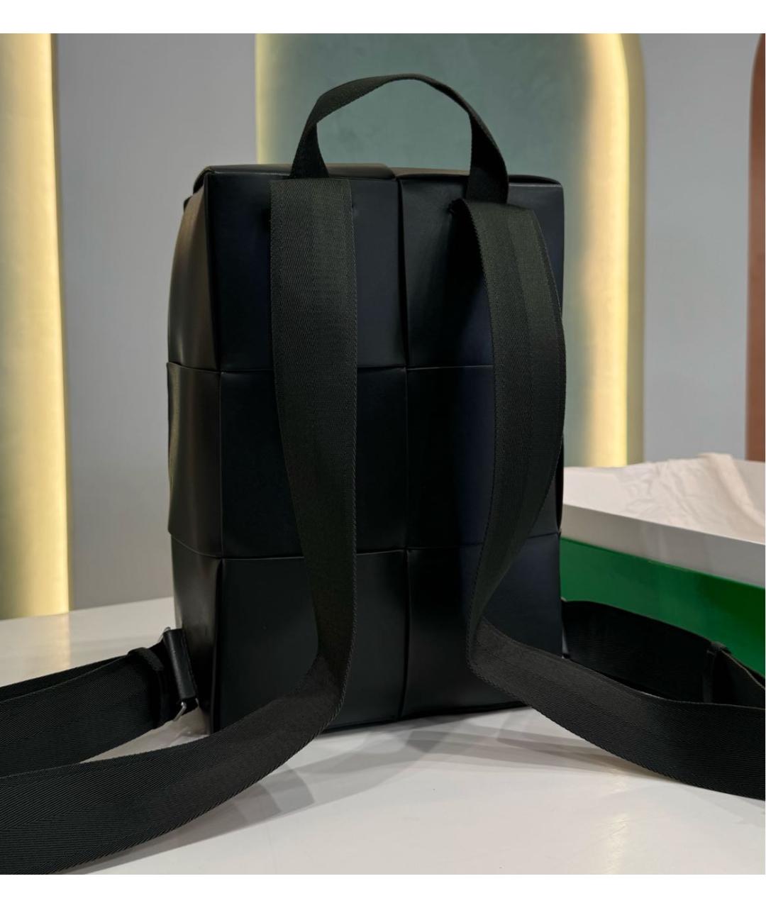 BOTTEGA VENETA Черный кожаный рюкзак, фото 5