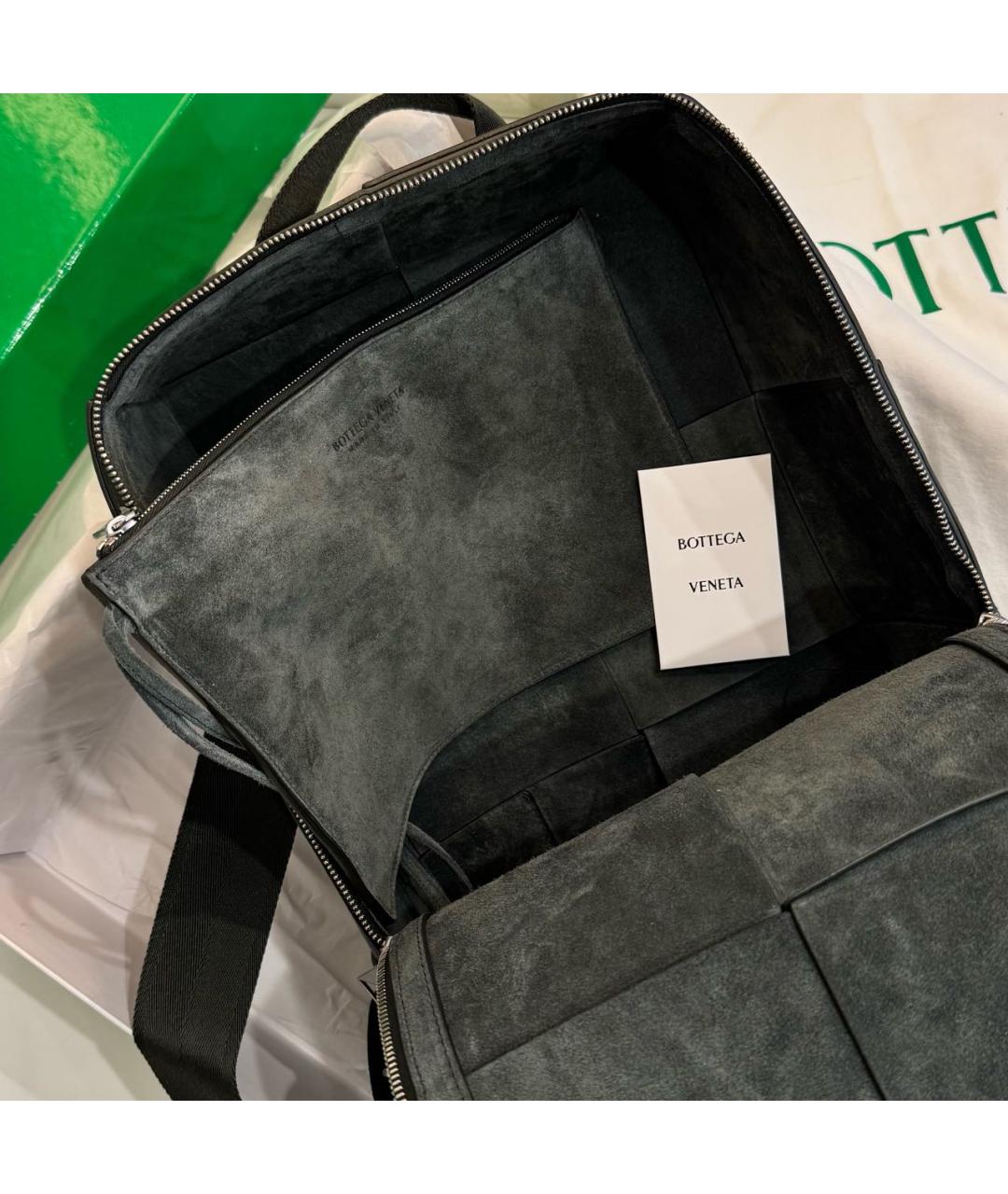 BOTTEGA VENETA Черный кожаный рюкзак, фото 6