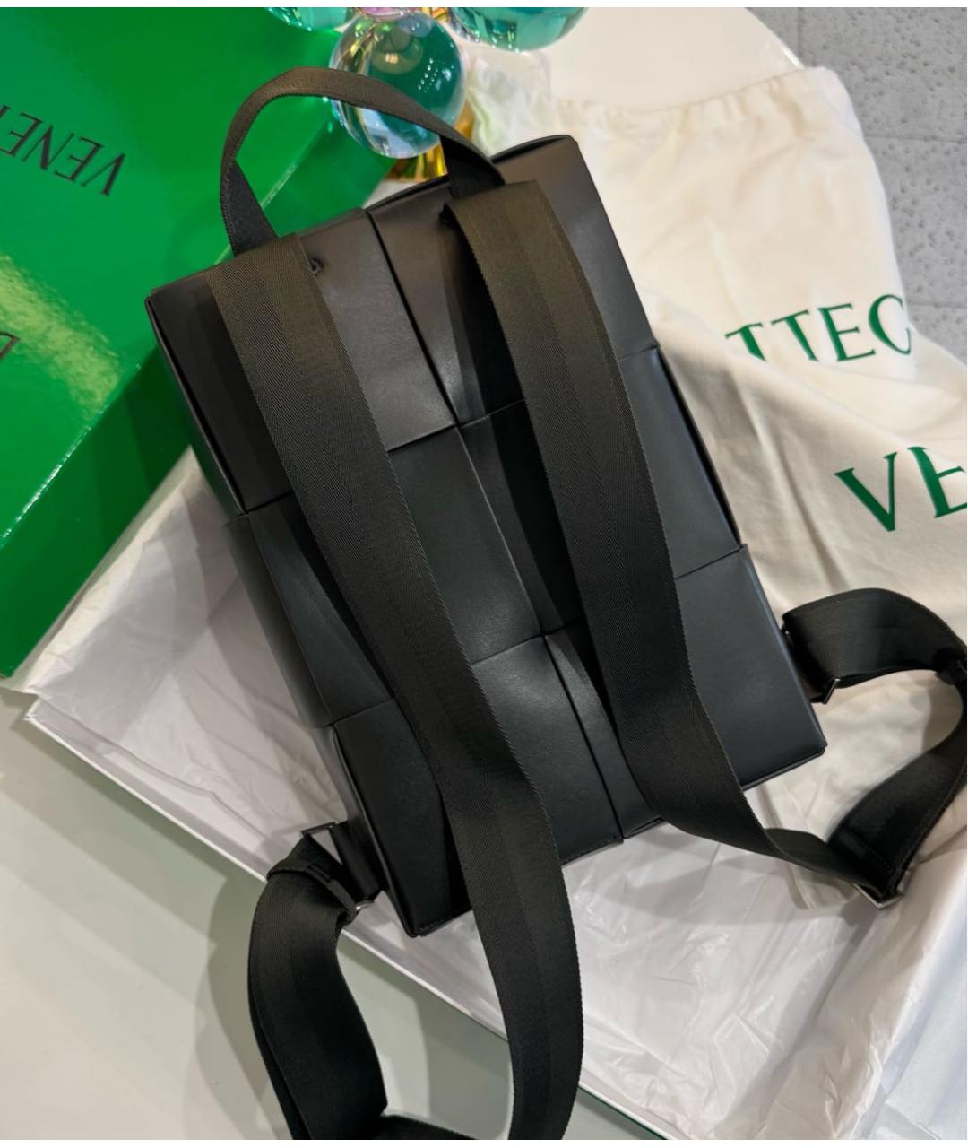 BOTTEGA VENETA Черный кожаный рюкзак, фото 3