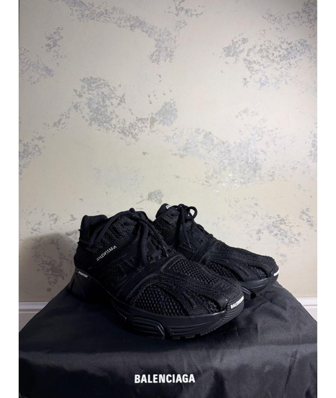 BALENCIAGA Черные низкие кроссовки / кеды, фото 2