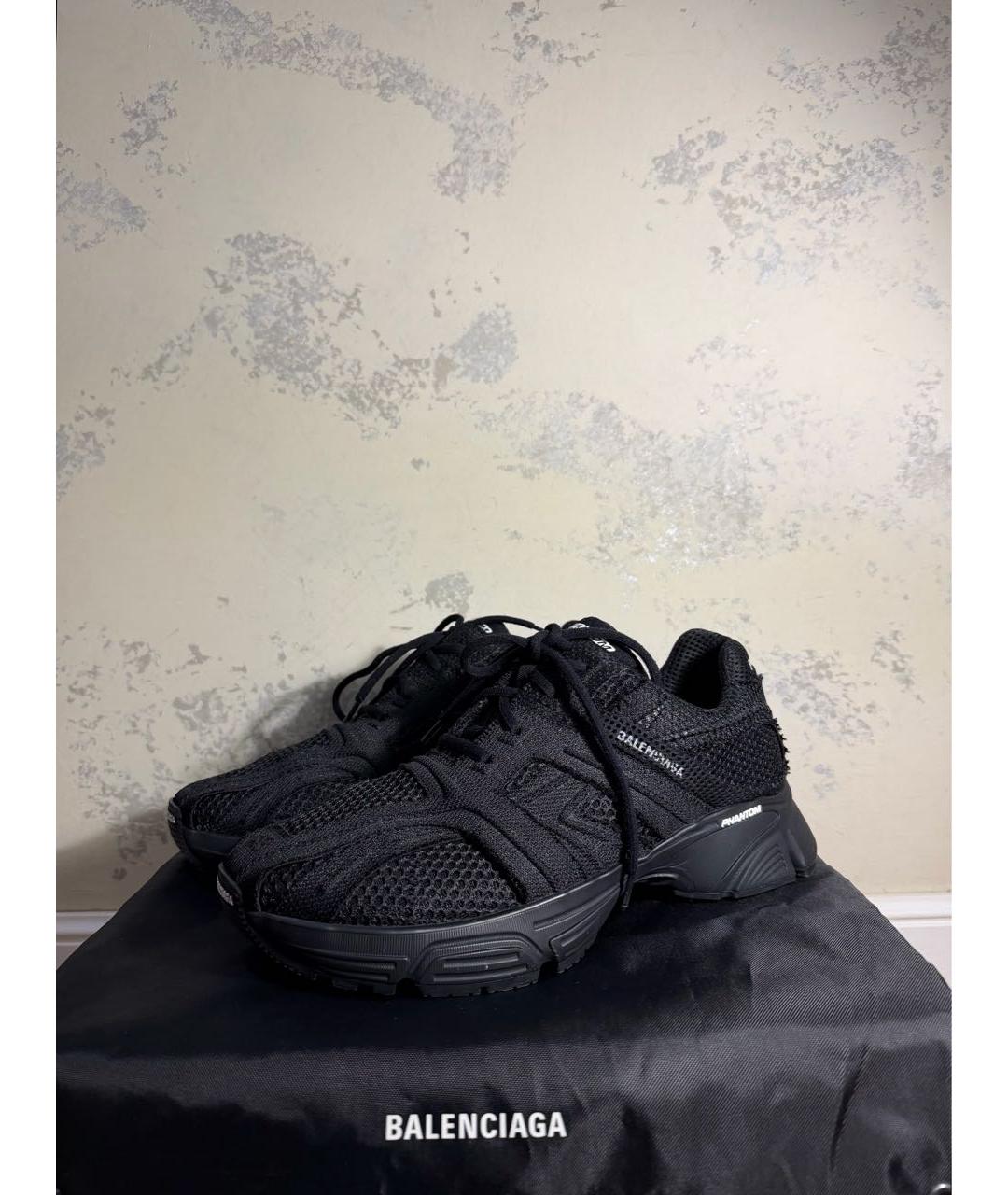 BALENCIAGA Черные низкие кроссовки / кеды, фото 4