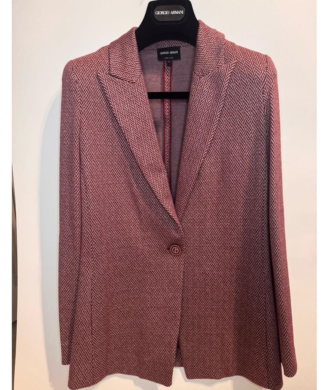 GIORGIO ARMANI Красный вискозный костюм с брюками, фото 5