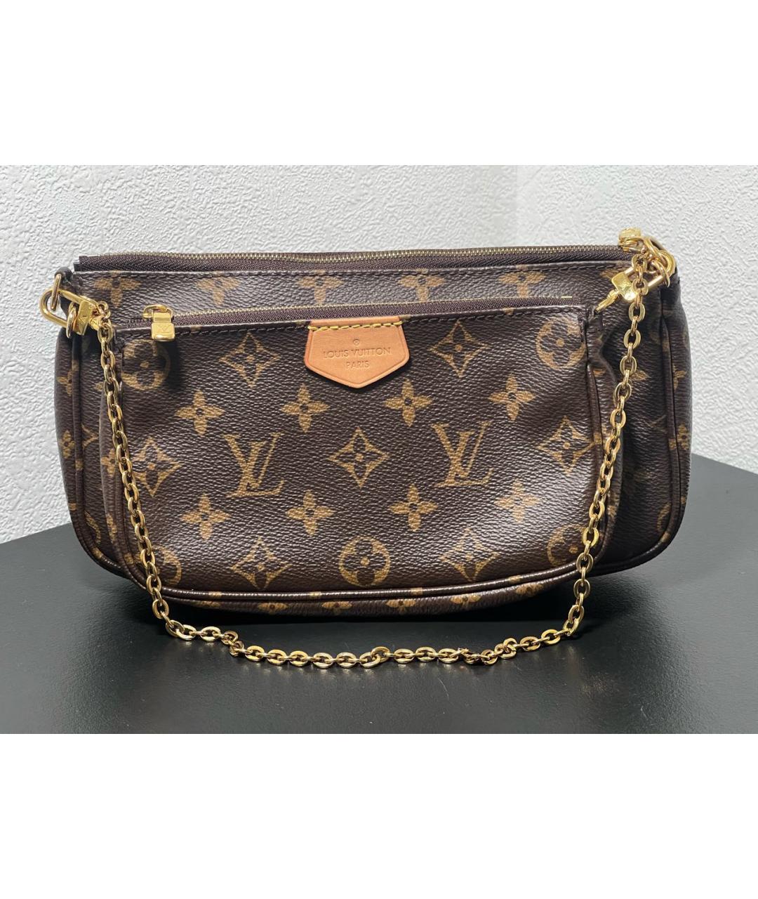 LOUIS VUITTON Коричневая сумка через плечо, фото 6