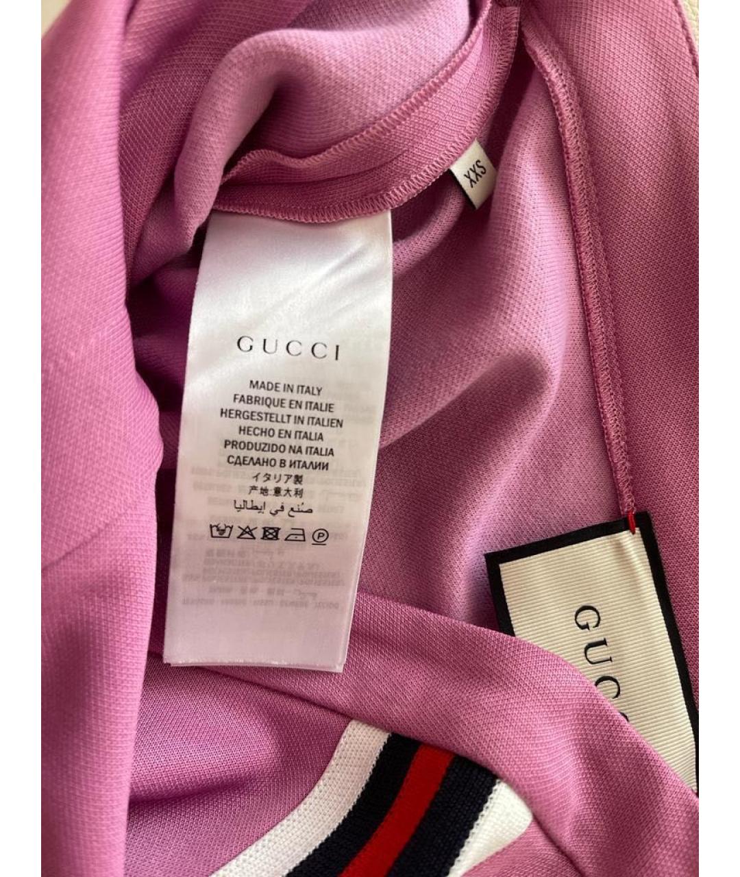 GUCCI Розовые хлопковые леггинсы и велосипедки, фото 3