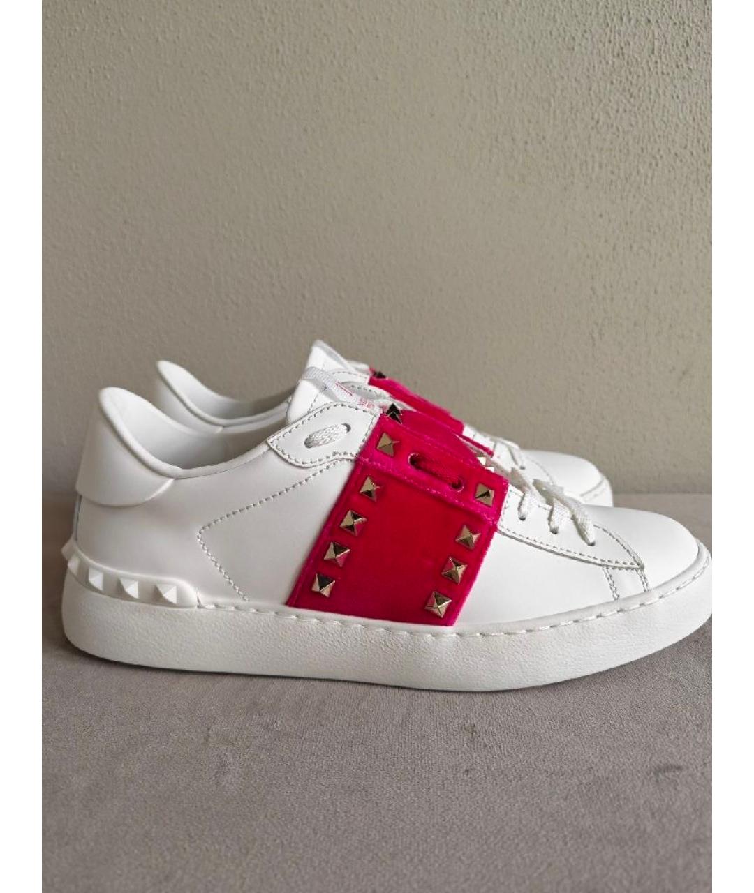 VALENTINO Белые кожаные кеды, фото 5