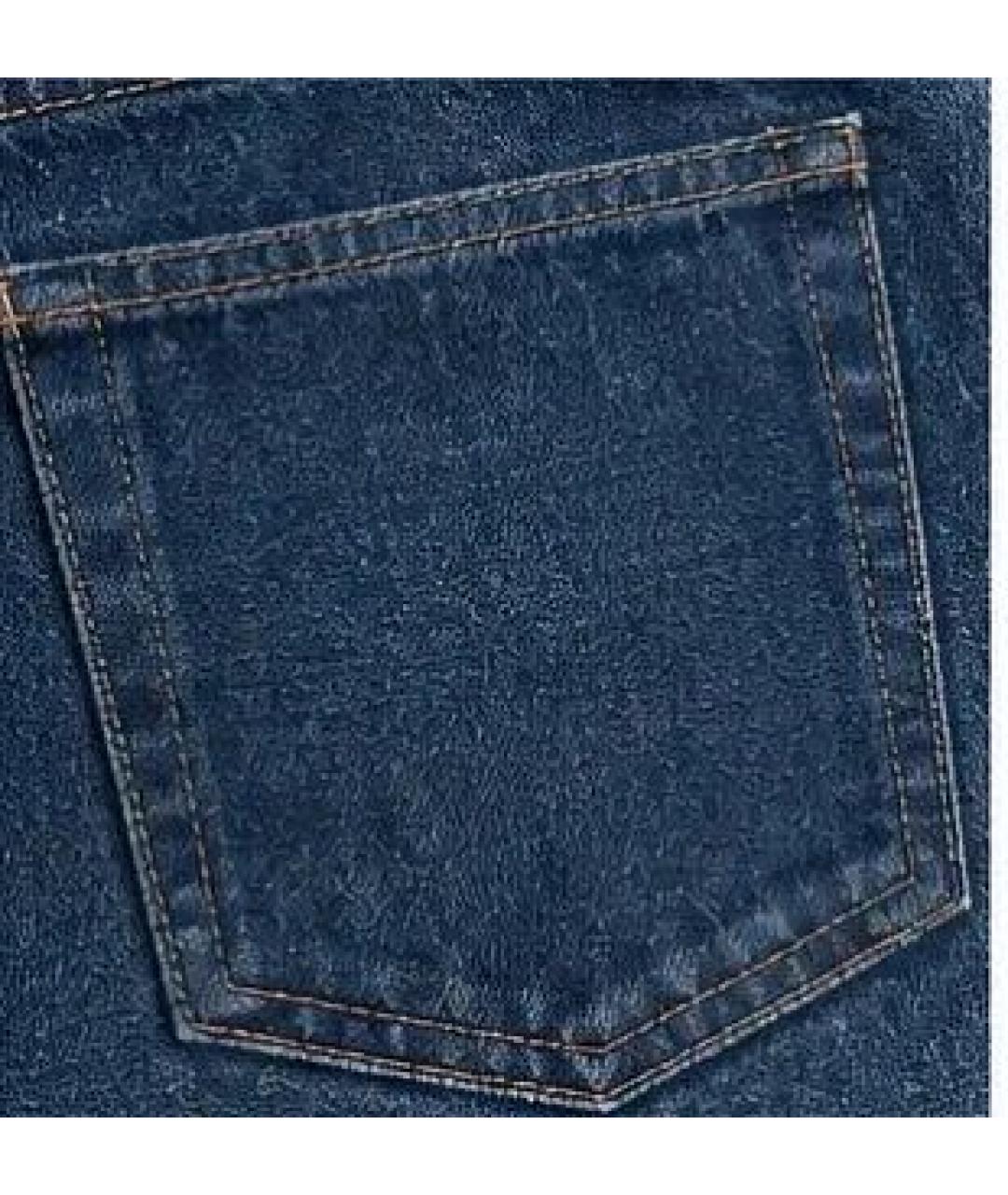 SAINT LAURENT Темно-синие хлопковые прямые джинсы, фото 4