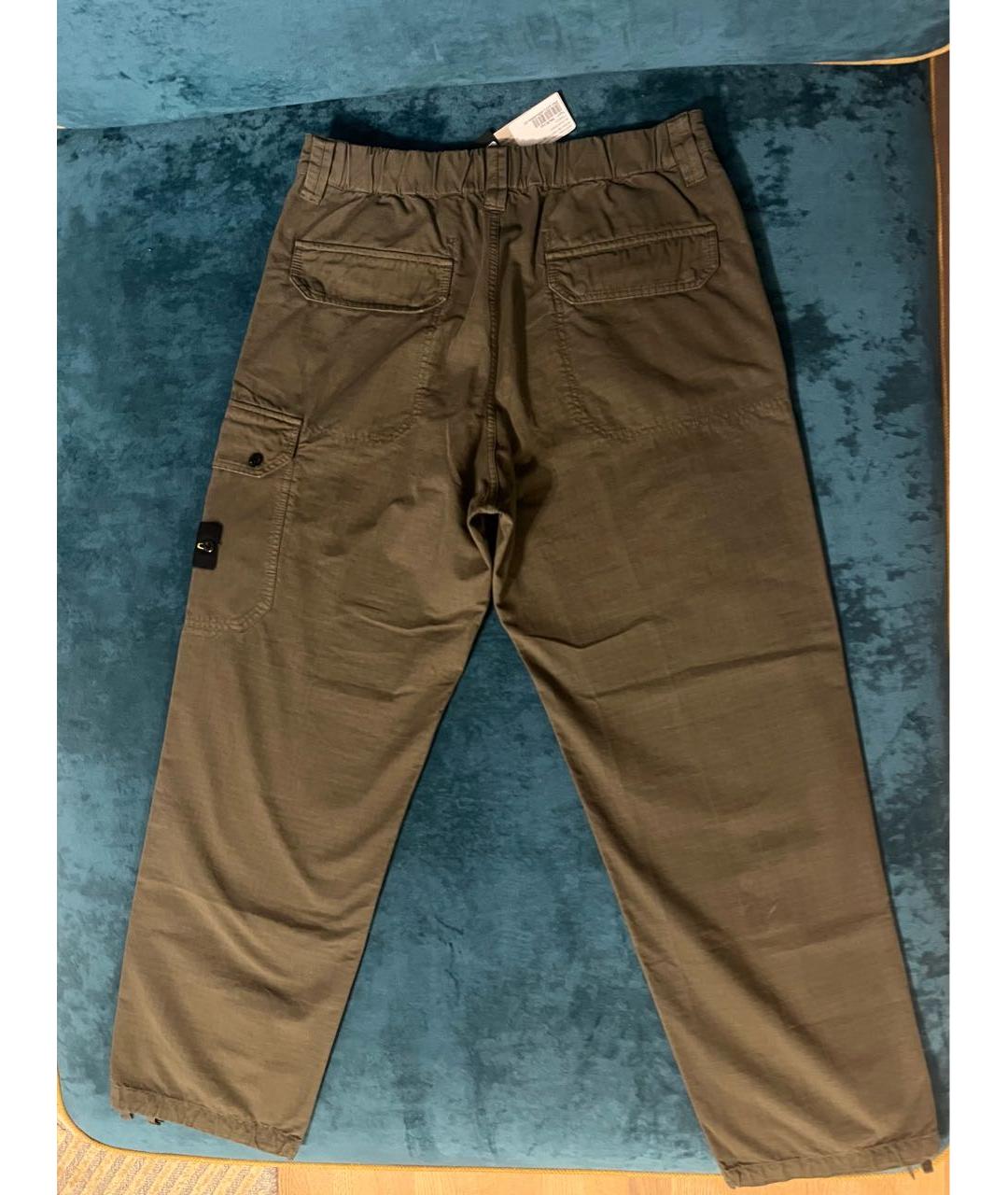 STONE ISLAND Хаки повседневные брюки, фото 2