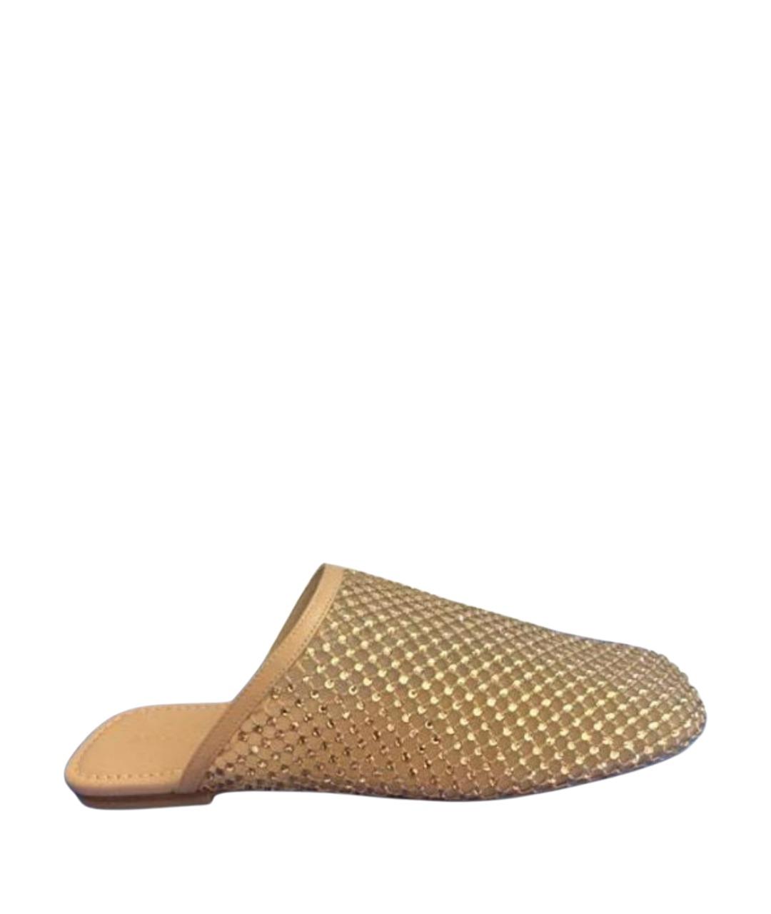 STUART WEITZMAN Бежевые синтетические мюли, фото 1