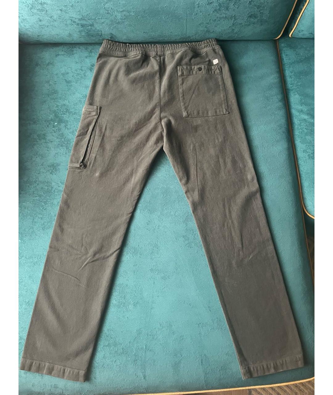 CP COMPANY Антрацитовые хлопковые повседневные брюки, фото 2