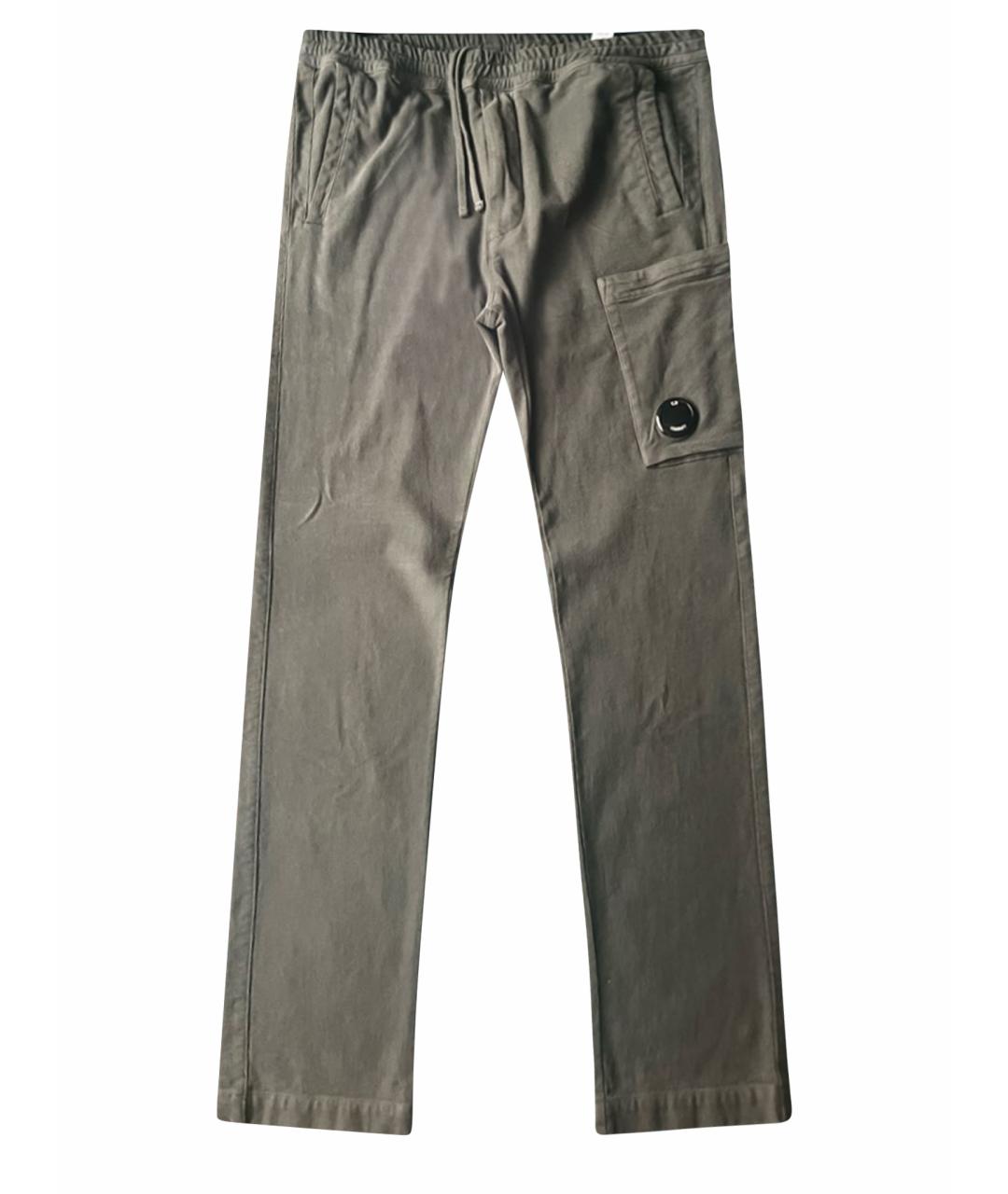 CP COMPANY Антрацитовые хлопковые повседневные брюки, фото 1