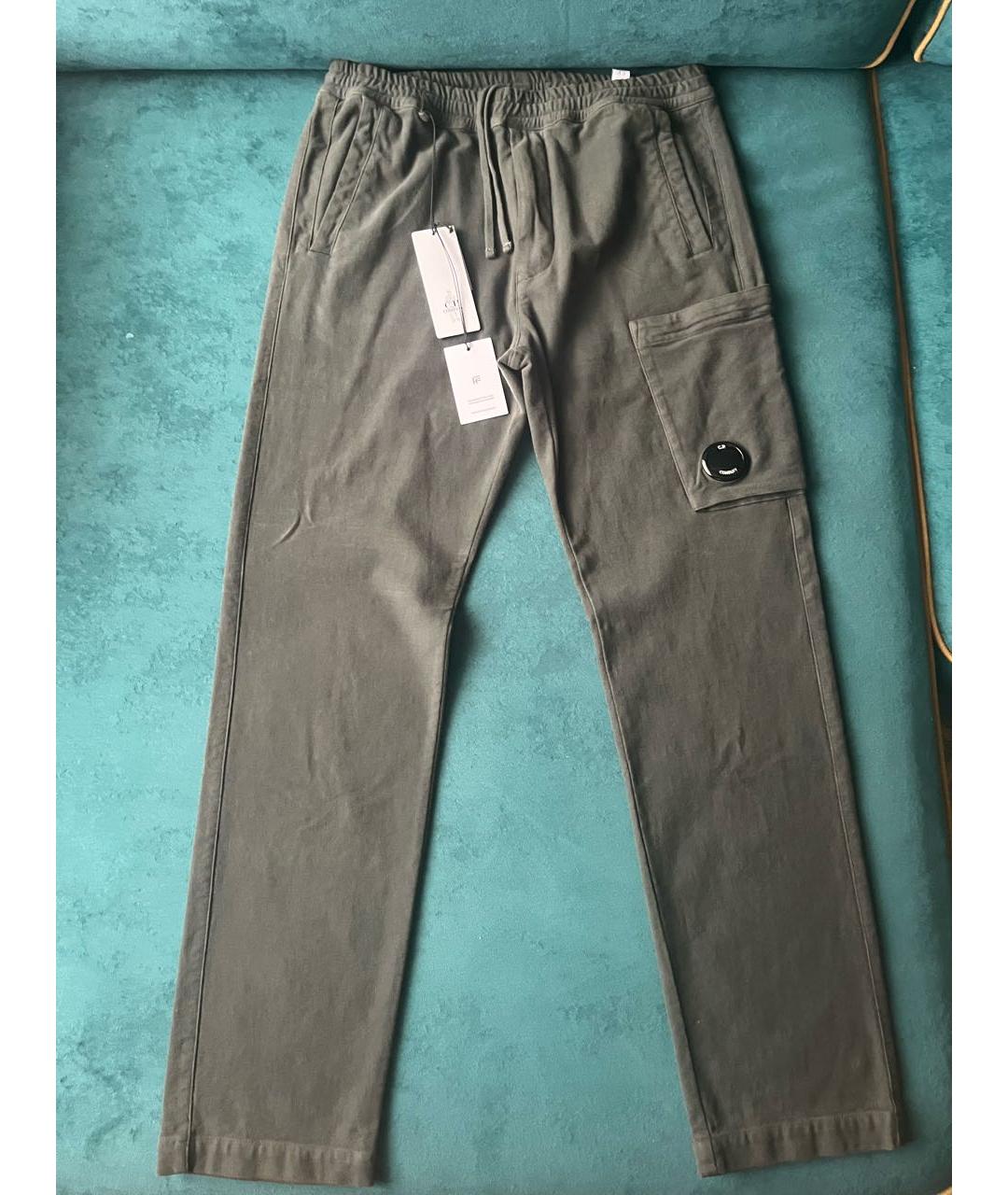 CP COMPANY Антрацитовые хлопковые повседневные брюки, фото 6