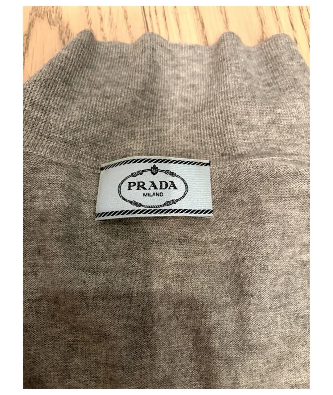 PRADA Серый джемпер / свитер, фото 4