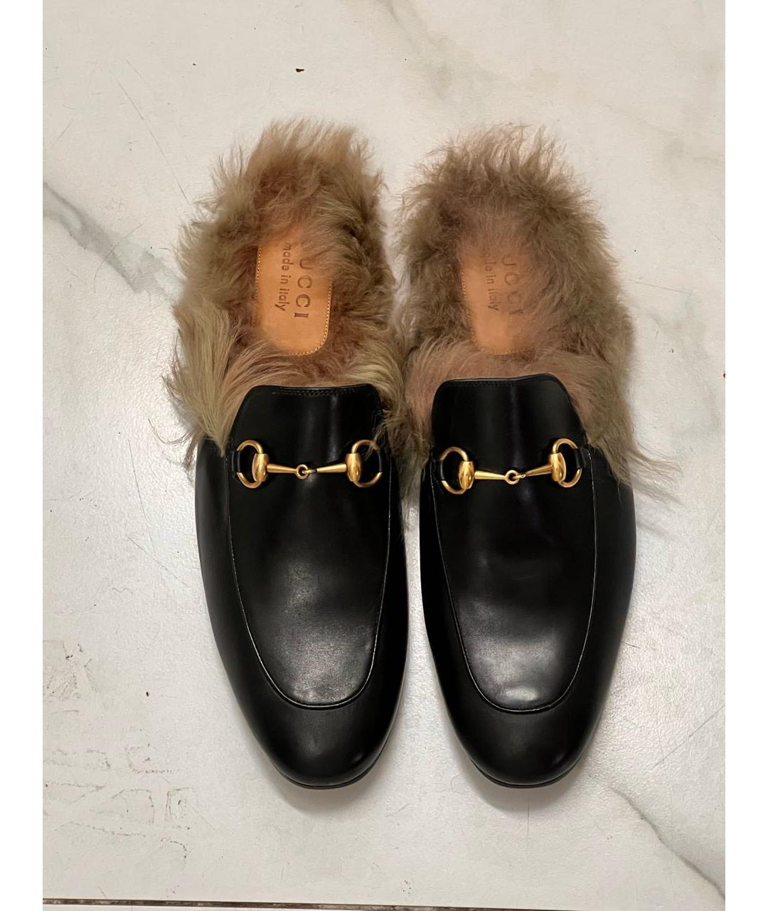 GUCCI Черные кожаные лоферы, фото 4