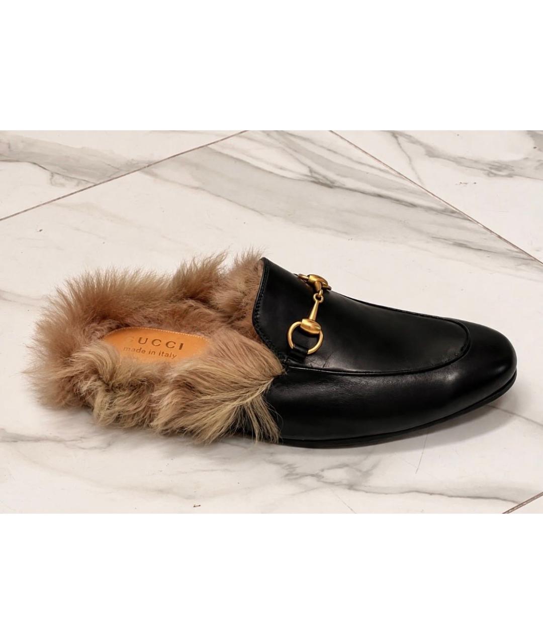 GUCCI Черные кожаные лоферы, фото 9